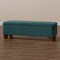 Baxton Studio Hannah Teal Blue Velvet Upholstered Tufted Storage Ottoman Bench 160-9933 - alternate 3